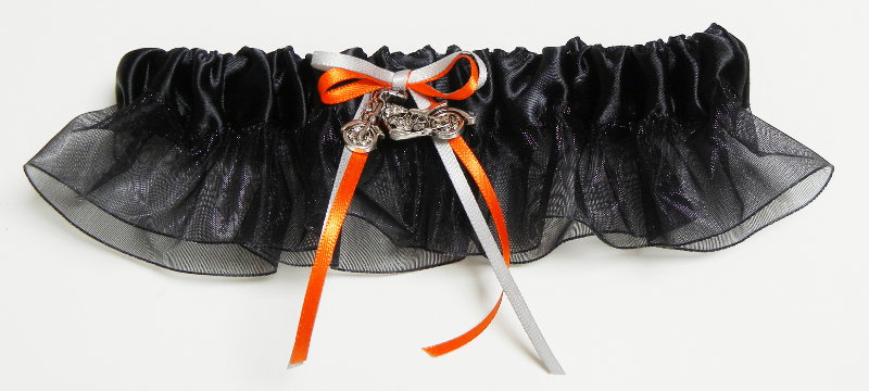 Garter with Motorcycle Charm